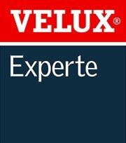 Logo von Velux Experte, das die Marke und ihre Expertise im Bereich Dachfenster und Tageslichtlösungen repräsentiert.
